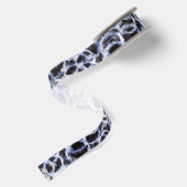 recyceltes Indigo Shibori : Satinband (Rückseite)