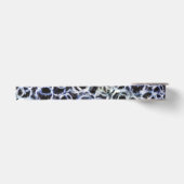 recyceltes Indigo Shibori : Satinband (Vorderseite)