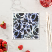 recyceltes Indigo Shibori : Serviette (Beispiel)