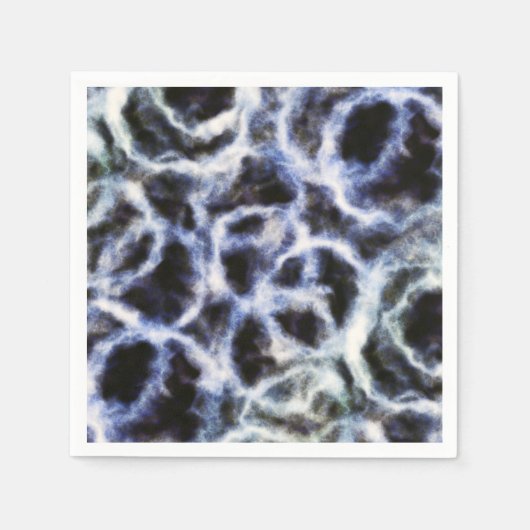 recyceltes Indigo Shibori : Serviette (Vorderseite)