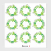 Recyceltest für Aufkleber für die Wiederverwendung (Blatt)