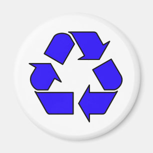 Recyceltest-Symbol-Pfeil 3R für die Wiederverwendu Magnet