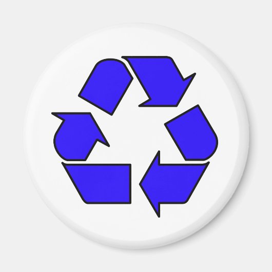 Recyceltest-Symbol-Pfeil 3R für die Wiederverwendu Magnet (Vorne)