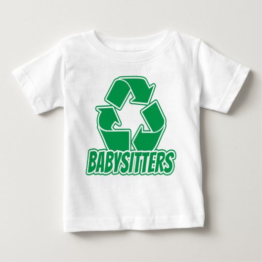 Recycle Babysitter Baby T-shirt (Vorderseite)