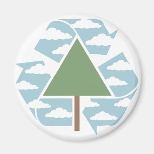 Recycle - Baum -1 Magnet