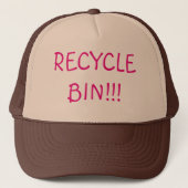 Recycle Bin Trucker Hat Truckerkappe (Vorderseite)