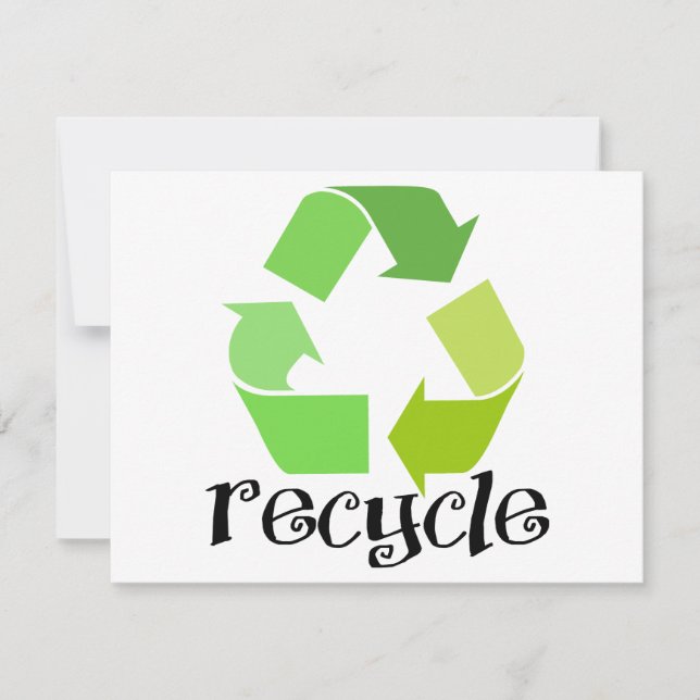 Recycle das Symbol! (Vorderseite)