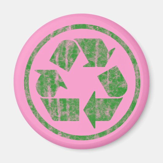 Recycle, den Planeten Erde zu retten, Symbol Magnet (Vorne)