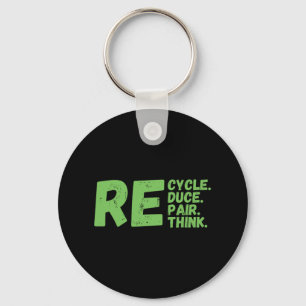 Recycle der Reparatur, um den Aktivismus des Earth Schlüsselanhänger