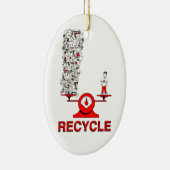 Recycle der Schmuckschmuck Keramikornament (Rechts)