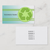 Recycle-Design Visitenkarte (Vorne/Hinten)