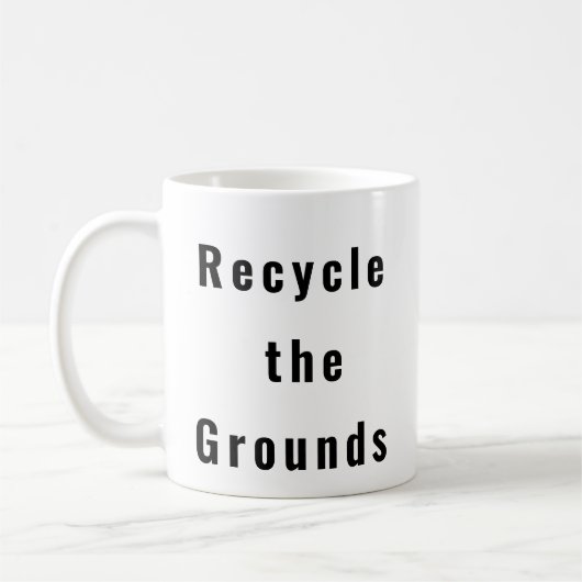 Recycle die Grounds-Tasse Kaffeetasse (Links)