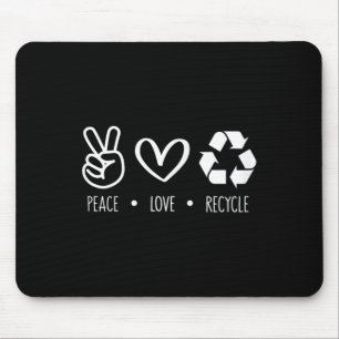 Recycle Earth Day Teacher Teens Recycle Peace Lo Mousepad