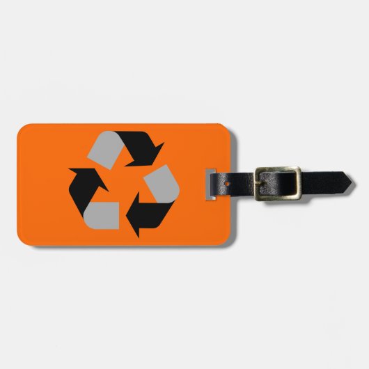 Recycle Gepäckanhänger (Vorderseite horizontal)