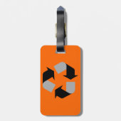 Recycle Gepäckanhänger (Rückseite vertikal)