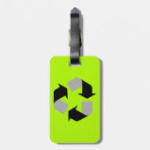 Recycle Gepäckanhänger (Rückseite vertikal)