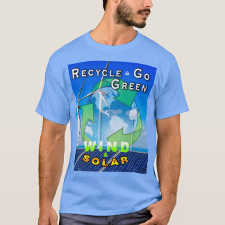 Recycle GO GRÜNER WIND UND SOLAR T-Shirt