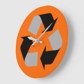 Recycle Große Wanduhr (Winkel)