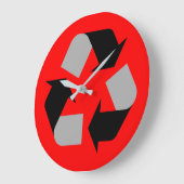 Recycle Große Wanduhr (Winkel)