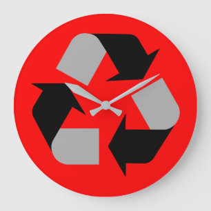 Recycle Große Wanduhr