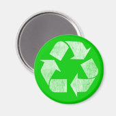 Recycle - Grün gehen Magnet (Vorderseite/Rückseite)
