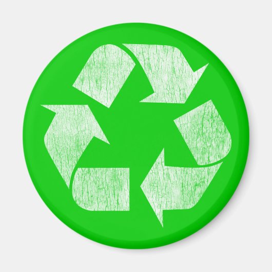 Recycle - Grün gehen Magnet (Vorne)