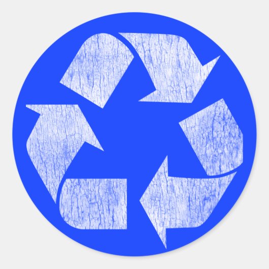 Recycle - Grün gehen Runder Aufkleber (Vorderseite)
