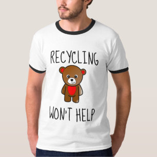 RECYCLE hilft T - Shirt nicht