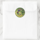 recycle jetzt runder aufkleber (Tasche)
