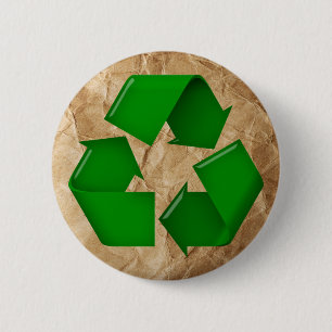 Recycle - Krummpapier Button