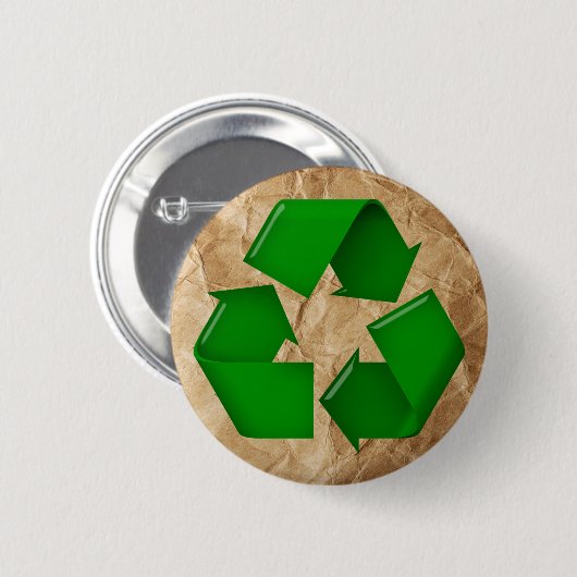 Recycle - Krummpapier Button (Vorne & Hinten)
