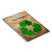 Recycle - Krummpapier Notizblock (Rechte Seite)