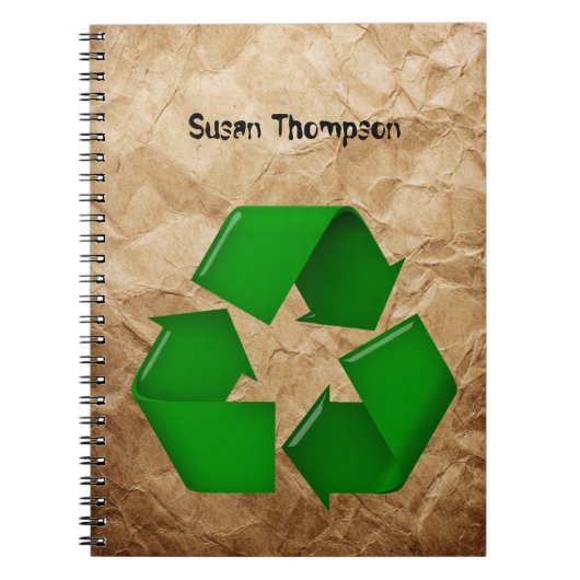 Recycle - Krummpapier Notizblock (Vorderseite)