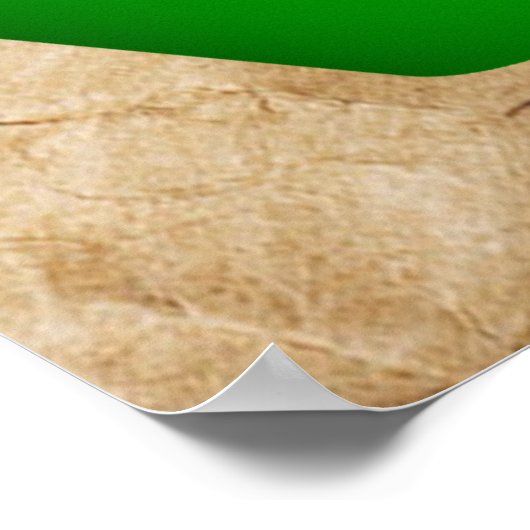 Recycle - Krummpapier Poster (Ecke)