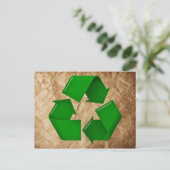 Recycle - Krummpapier Postkarte (Stehend Vorderseite)