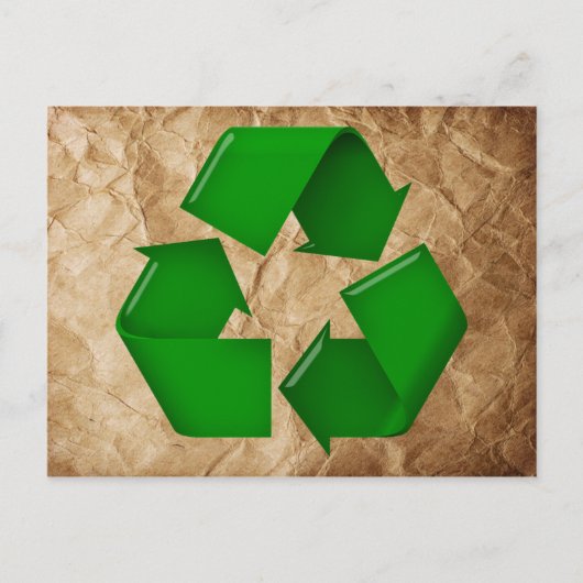 Recycle - Krummpapier Postkarte (Vorderseite)