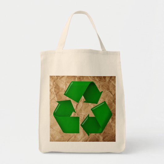Recycle - Krummpapier Tragetasche (Vorne)
