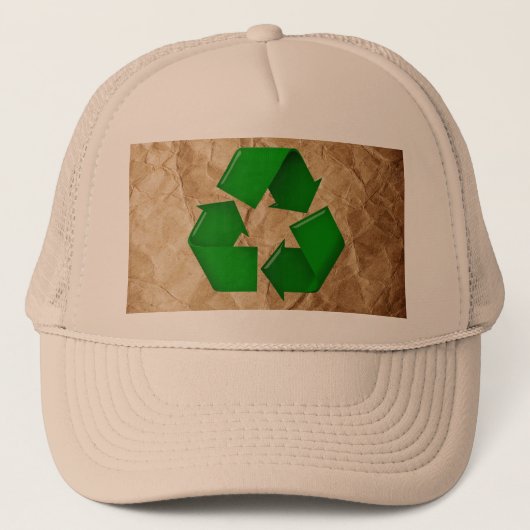 Recycle - Krummpapier Truckerkappe (Vorderseite)