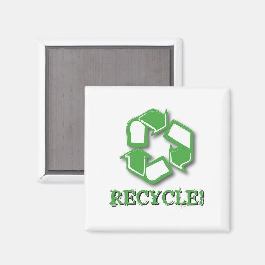 Recycle Magnet (Vorderseite/Rückseite)