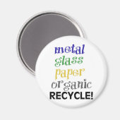 Recycle! Materialliste! Magnet (Vorderseite/Rückseite)