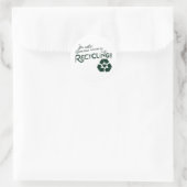 Recycle meines Ex Runder Aufkleber (Tasche)