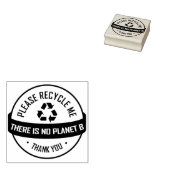 Recycle mir bitte, es gibt keinen Planeten B, dank Gummistempel (Stempel)