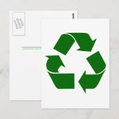 recycle postkarte (Vorne/Hinten)
