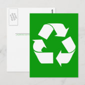 recycle postkarte (Vorne/Hinten)