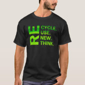 Recycle Reuse Renew Rethink Earth Day Environmenta T-Shirt (Vorderseite)