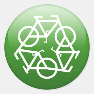 RECYCLE RUNDER AUFKLEBER