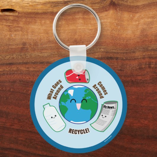 Recycle Schlüsselanhänger (Vorderseite)