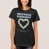 RECYCLE SICH SELBST - FRAUEN (SCHWARZ) T-Shirt (Vorderseite)