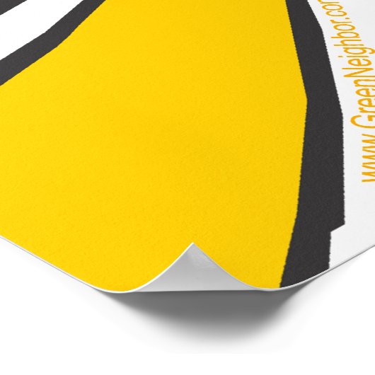 Recycle-Signatur-Kunst Poster (Ecke)