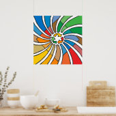 Recycle-Signatur-Kunst Poster (Küche)